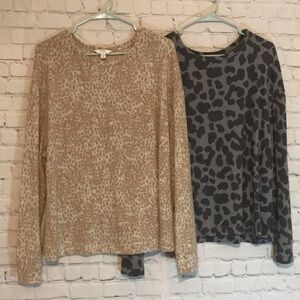 NWT Animal Print Long Sleeve Tops